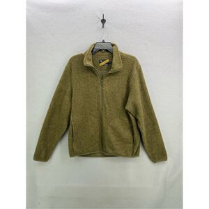 Onward Reserve Piper Brushed Fleece Olive Green 1/4 Zip Pullover Size S